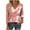 A-Hot Pink, variant on MaFYtyTPR Women 3/4 Sleeve Tops Fashion Printed V-Neck Casual Loose Quarter Three Quarter Sleeve T-shirt Blouse A-Pink S