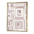 thumbnail image 1 of Forme Géométrique Rose pour Fenêtres I - Toile Encadrée Transitionnelle, 1 of 3