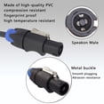 thumbnail image 3 of Cable de altavoz XMSJSIY Speakon macho a conector 1/4 TS de 2 m 14 AWG, 3 of 6