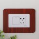 thumbnail image 1 of Pegatina decorativa para interruptor, cubierta protectora, luz de lujo, moderna, simple, de color sólido, placa de aluminio acrílico, marco de enchufe, 1 of 6