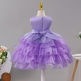 thumbnail image 7 of Ticikt Baby Girl Pageant Dress Sequins Princess Dress Toddler Flower Wedding Birthday Party Gown Dresses,Color:Purple, 7 of 7