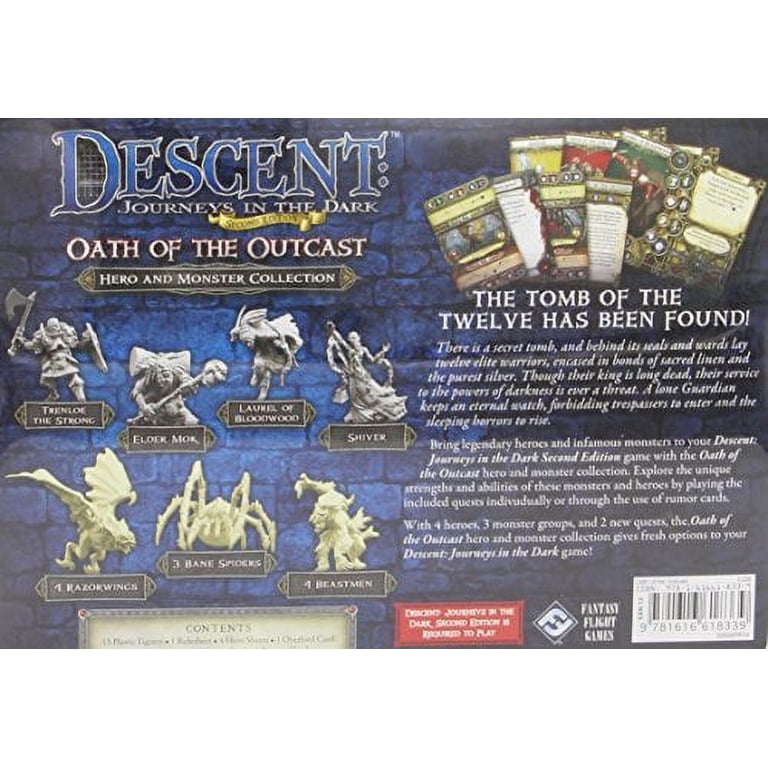 Set Gettoni E Carte Ricambio Per Descent Journeys In The Dark 2a Edizione – Usato - Foto 2