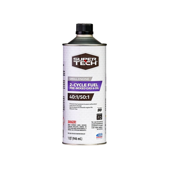 Super Tech Multi-Mix 40:1/50:1 2-Cycle Premixed Small Engine Fuel 32 oz container