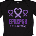 thumbnail image 4 of Inktastic Epilepsy Awareness Month Ribbon Girls Long Sleeve Baby Bodysuit, 4 of 5