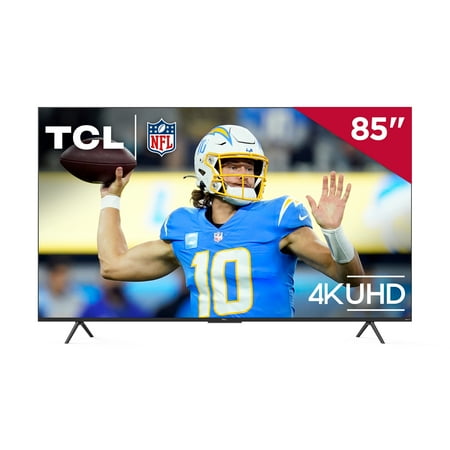TCL 85” Class S Class 4K UHD HDR LED Smart TV with Roku TV, 85S410R