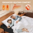 thumbnail image 5 of WISHEAD Electric Heated Mattress Pad for California King Size, Dual Control 9 Heat Settings Electric Bed Warmer, Auto-Off Timer, ETL Certified, Washable, Deep Pocket, Black, 5 of 10