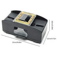 thumbnail image 4 of Mistaha 2 Decks Automatic Card Shuffler Automatic Playing Cards Shuffler Mixer Games Poker Sorter Machine Dispenser for Travel Home Festivals Xmas Party Battery Operated, 4 of 8