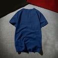 thumbnail image 4 of WRKEKC Mens Short Sleeve Button Down Shirts Solid Color Vintage Button Short Sleeve V-Neck Top Casual Shirt Retro Style Comfortable, 4 of 5