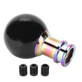 thumbnail image 4 of Perilla de cambio Acrílico Color negro Forma de bola con 3 adaptadores de plástico Accesorios universales para automóvil, 4 of 5