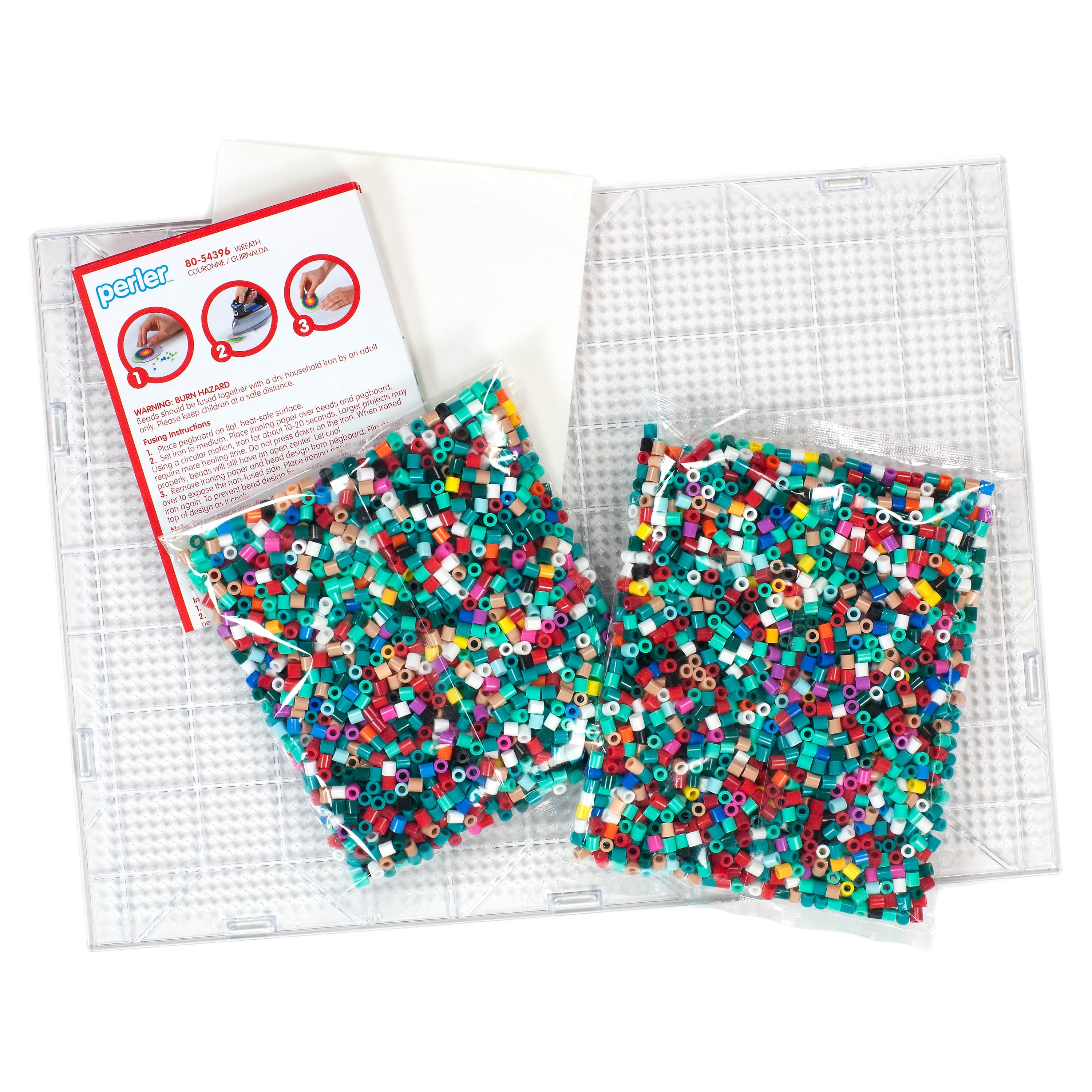 Perler 3D Christmas Tree Fused Bead Kit , Ages 6 and up, 2004 Pieces 