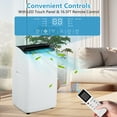 thumbnail image 3 of 14,000 BTU Air Conditioner, 4-In-1 Portable Air Conditioners, Portable AC for Room Up to 750 Sq. Ft., Portable AC Units for Rooms with Remote Control, 24 Hrs Timer & Window Kit, 3 of 7