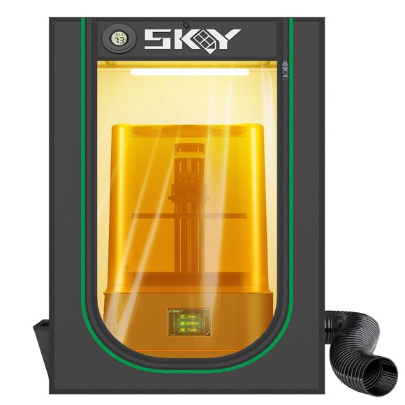 Carcasa de resina para impresora 3D Skouphy con kit de ventilación y luz