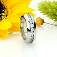 thumbnail image 3 of Men's 7MM Stainless Steel Channel Set CZ Wedding Ring Eternity Band (Size 7 to 14.5) Size 9, 3 of 4