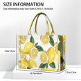 thumbnail image 3 of Large Capacity Tote Bag,Yellow Lemon Fruit Slices White Pattern Handbag Fashion Luxury Tote Bag,15.7"x13"x 5.1" Inches,Laptop Compatible, 3 of 6