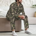 thumbnail image 7 of Sikiie Camouflage maple Mens Pajama Set, Soft Warm Long Sleeve Sleepwear, Cozy Button-Down Pjs for Men-XX-Large, 7 of 7