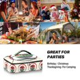 thumbnail image 7 of Iauyy Casserole Carrier for Hot Food Insulated Casserole Travel Carry Bag with Lid Food Warmer Bag for Party/Picnic,Two Palm Trees, 7 of 7