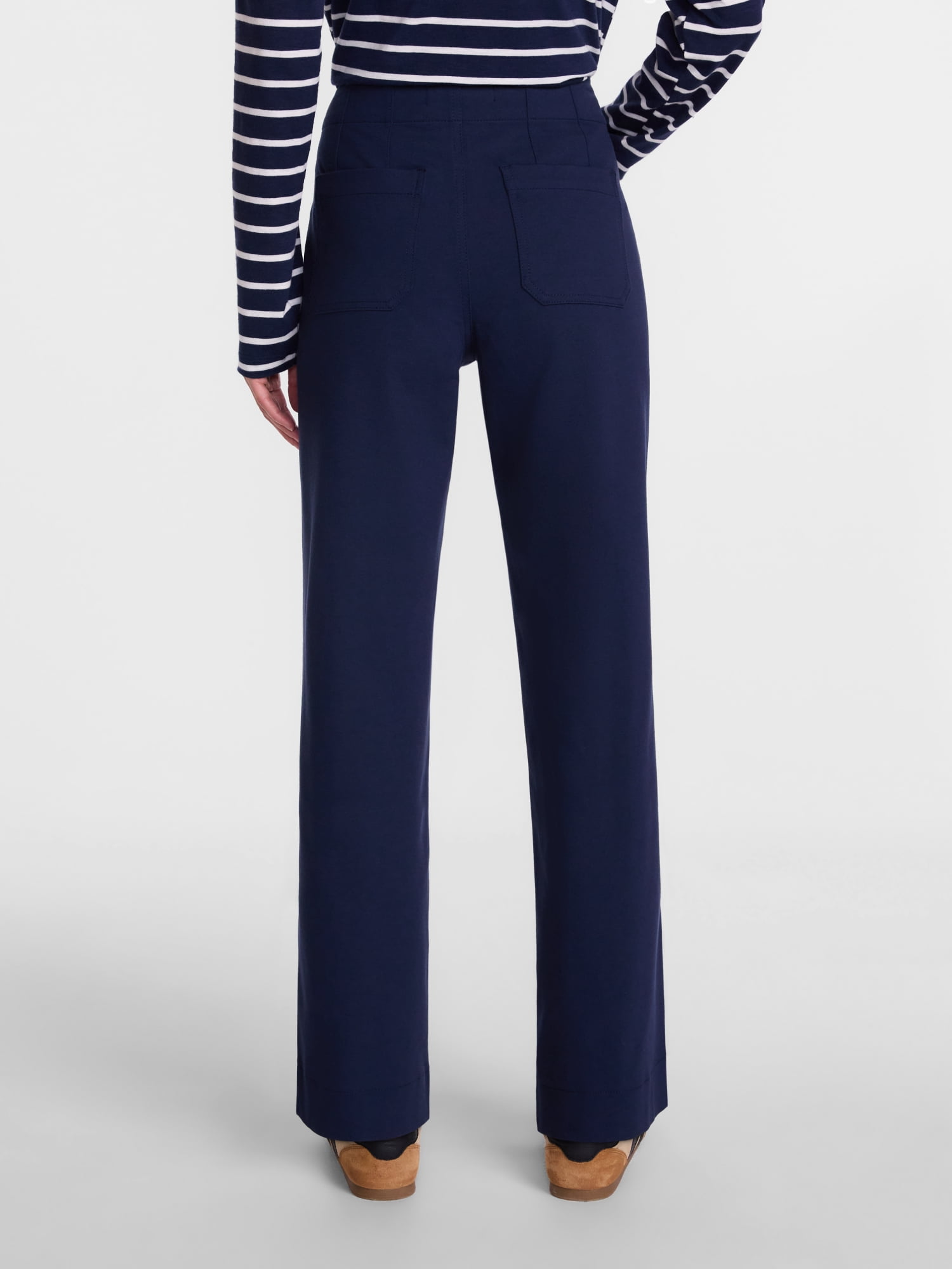 Scenario Women's Patch Pocket Ponte Pants, 28" Inseam, Sizes 0-20