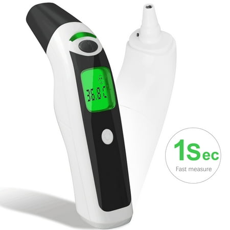 Norcil Medical Forehead and Ear Thermometer, Infrared Thermometer Suitable For Baby, Infant, Toddler and Adults with (The Best Thermometer For Infants)