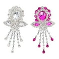 thumbnail image 2 of Broches Para Mujer, 2 Piezas Broche De Diamantes De Imitación Brillante Elegante Rosa Blanca Roja Buena Decoración Para Fiestas, 2 of 7