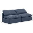 thumbnail image 7 of Meridian Furniture Indulge 70" Contemporary Linen Fabric Modular Sofa in Navy, 7 of 7