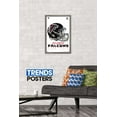 thumbnail image 2 of NFL Atlanta Falcons - Drip Helmet 20 Wall Poster, 14.725" x 22.375", Framed, 2 of 3