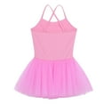 thumbnail image 4 of Miaeowve Kids Girls Sparkly Sequins Ballet Dance Dress Sleeveless Gymnastics Leotard with Tutu Skirt Dancewear Pink M, 4 of 7