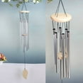 thumbnail image 2 of TNOBHG Chime Metal Wind Chime with 6 Aluminum Tubes Natural Soothing Melody for Garden Patio Outdoor Decoration Hanging Wind Bell Perfect Birthday Gift, 2 of 8