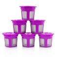 thumbnail image 1 of 6-piece reusable K-cup Pod coffee filter - refillable coffee capsule with built-in integrated filter for Keurig&Select single cup coffee machine, 1 of 5