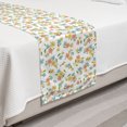 thumbnail image 2 of Floral Bed Runner, Doodle Interpretation of Chamomiles Drawn and Colored by Hand, Decorative Accent Bedding Scarf for Hotels Homes and Guestrooms, Twin, Peach Seafoam, by Ambesonne, 2 of 2