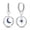 No.2, variant on NARMO Original Women 925 Sterling Silver Hoop Earrings Blue 5A Zircon Starry Moonlight Jewelry
