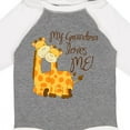 thumbnail image 4 of Inktastic My Grandma Loves Me Boys or Girls Long Sleeve Baby Bodysuit, 4 of 5