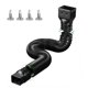 thumbnail image 2 of Rain Gutter Downspout Extensions Flexible Down Spout Drain Extender With 3x4in And 2x3in Connectors Extendable From 21 To 60 Inches Screws For Include, 2 of 5