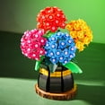 thumbnail image 3 of Honchoes Hydrangea Bouquet Building Set Compatible with Lego Flowers Bonsai Sahara Love 843 Pcs, 3 of 6
