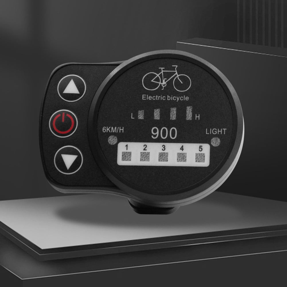 Écran LED Pour Vélo électrique KT-900S – 24/36/48V, Bande LED 19 Bits, Arrêt Automatique, 5 Niveaux De Couple, Compatible SM