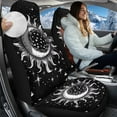thumbnail image 2 of Uorisanigo Car Seat Covers Front Seats only Soft and Comfortable 2 Pack Moon and Sun Automotive Vehicle Seat Covers for Cars Interior, Universal Fit for Cars, Sedans, Trucks, SUVs, 2 of 7