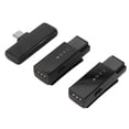 thumbnail image 5 of Micrófonos Lavalier inalámbricos 1 para 2 Reducción de ruido USB C Clip en solapa Mini micrófono con pantalla de nivel de batería para grabación de video de entrevistas, 5 of 5
