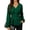 Green, variant on Blouses for Women Dressy Casual V Neck Long Sleeve Smocked Waisted Shirts Business Office Work Fall Peplum Tops with Decorative Buttons