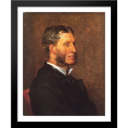 Matthew Arnold 28x34 Large Black Wood Framed Print Art by George Frederick Watts
