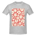 thumbnail image 4 of Bingfone Beige Flowers Men'S Loose Fit Short-Sleeve Pocket T-Shirt, 4 of 7