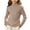 Khaki, variant on Posijego Girls Turtleneck Sweater Knitted Long Sleeve Sweaters Solid Color Stretch Pullover Warm Winter Tops for Girls