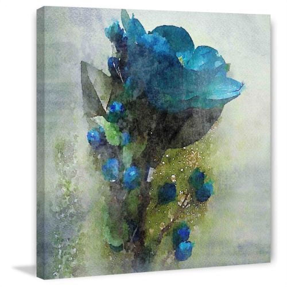 Marmont Hill 'Blue Melody' by Irena Orlov Painting Print on Wrapped Canvas