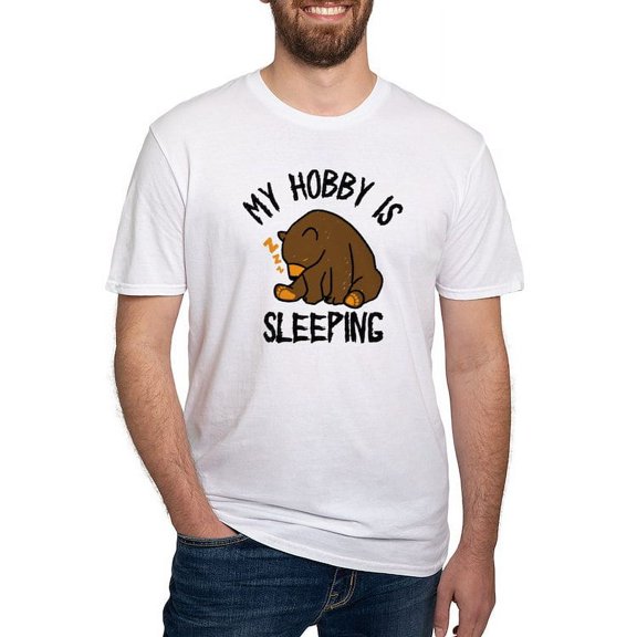 CafePress - My Hobby Is Sleeping Chill Grizzly Bear T Shirt - Fitted T-Shirt, Vintage Fit Soft Cotton Tee