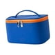 thumbnail image 3 of Neceser de maquillaje, capacidad, sintética, neceser, estuche de almacenamiento portátil, neceser, neceser para mujeres, niñas, Azul Macarena Bolsas de maquillaje, 3 of 8