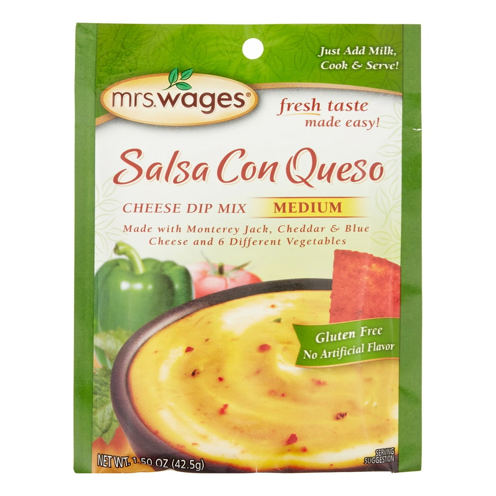 Mrs. Wages Cheese Dip Mix, Medium, 1.5 Oz