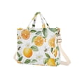 thumbnail image 7 of FORMRS Womens Corduroy Tote Bag Crossbody Shoulder Handbag with Pocket, Orange Bees, 7 of 7