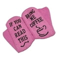 thumbnail image 3 of Novelty Fuzzy Slogan Socks Cupcake Socks Crew Socks Gifts Pink, 3 of 8