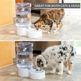 thumbnail image 3 of PetFusion H2O Gravity Pet Water Dispenser, Durable 2.5 Gallon Water Feeder, Automatic Water Station for Cats & Small, Medium, Large Dogs, Transparent, 3 of 8