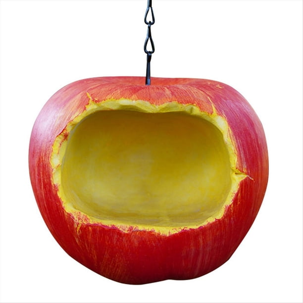 Comedero para Pájaros con Forma de Fruta Simulada, Decoración Colgante para Jardín Al Aire Libre, Colgante de , Comedero Artesanal para Jardín