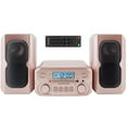 thumbnail image 1 of Magnavox MM435M2-RG Sistema compacto de estantería para CD de 3 piezas con radio estéreo FM digital, tecnología inalámbrica Bluetooth y control remoto en oro rosa | Pantalla LCD | Compatible con puert, 1 of 5