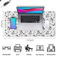 thumbnail image 5 of Long Mouse Pads for Desk,White Cow Milk Moo Pattern Desk Mats on Top Of Desks, Desk Mouse Pad Extra Large with 3mm Non-Slip Base and Stitched Edge for Gaming,Office,Work,Home 31.5"x15.7", 5 of 6